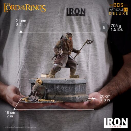 Iron studios Gimli Deluxe BDS Art Scale 1/10 statue – Lord of the Rings - Image 5
