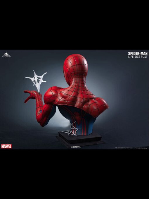 Comic Spider-Man 1:1 Bust by Queen Studios - Black Version - Image 20