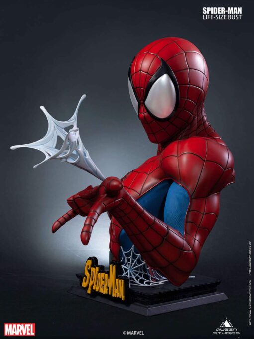Comic Spider-Man 1:1 Bust by Queen Studios - Black Version - Image 17
