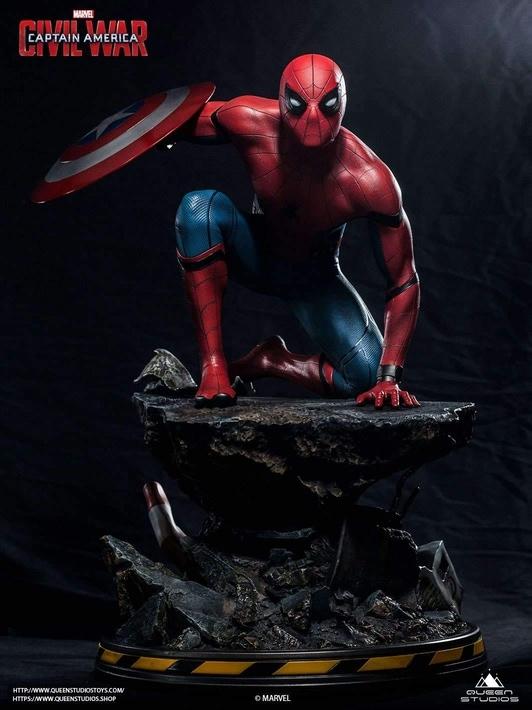 MARVEL Spider-Man 1/4 Scale Captain America: Civil War Statue PREMIUM EDITION - Image 13
