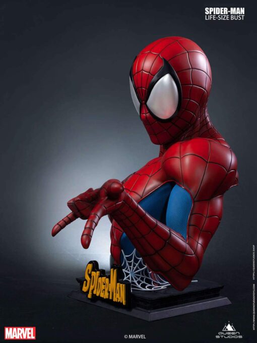 Comic Spider-Man 1:1 Bust by Queen Studios - Black Version - Image 16