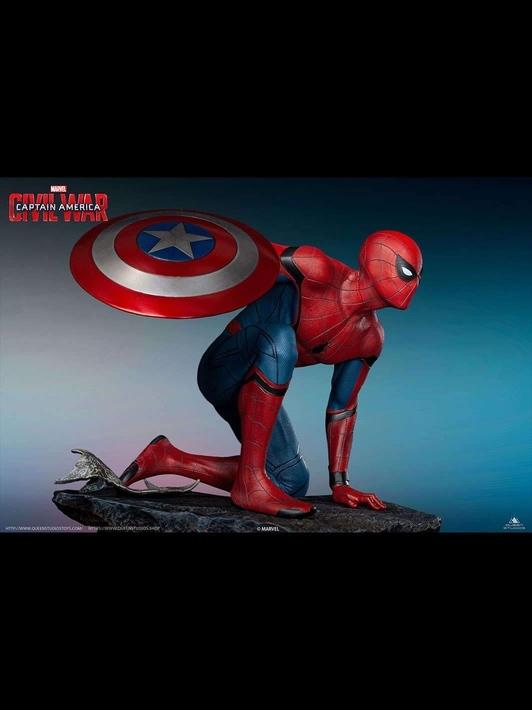 MARVEL Spider-Man 1/4 Scale Captain America: Civil War Statue PREMIUM EDITION - Image 12