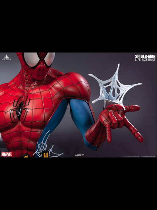 Comic Spider-Man 1:1 Bust by Queen Studios - Black Version - Image 13
