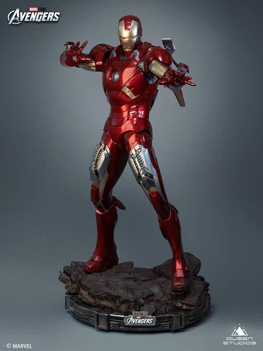 QUEEN STUDIOS Iron Man Mark 7 1:2 Scale Statue - Image 4