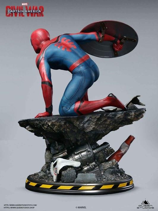 MARVEL Spider-Man 1/4 Scale Captain America: Civil War Statue PREMIUM EDITION - Image 5