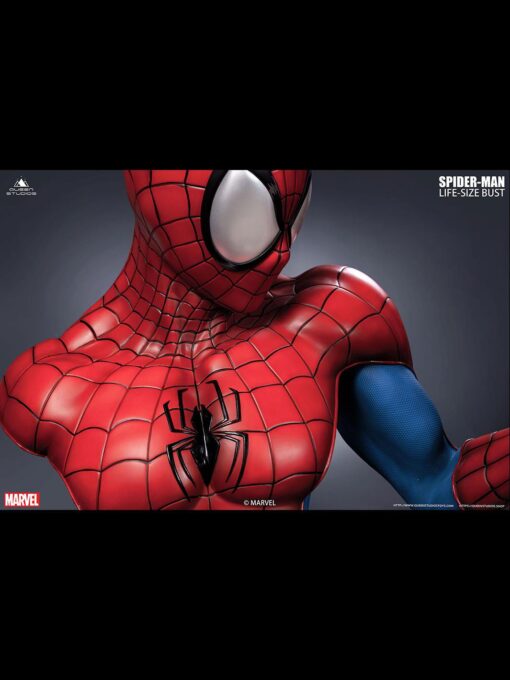 Comic Spider-Man 1:1 Bust by Queen Studios - Black Version - Image 11