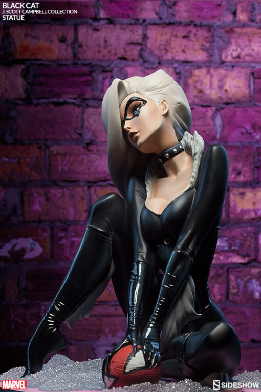 Black Cat Polystone Statue by Sideshow Collectibles J. Scott Campbell Spider-Man Collection COLLECTOR EDITION LIMITED EDITION - Image 3