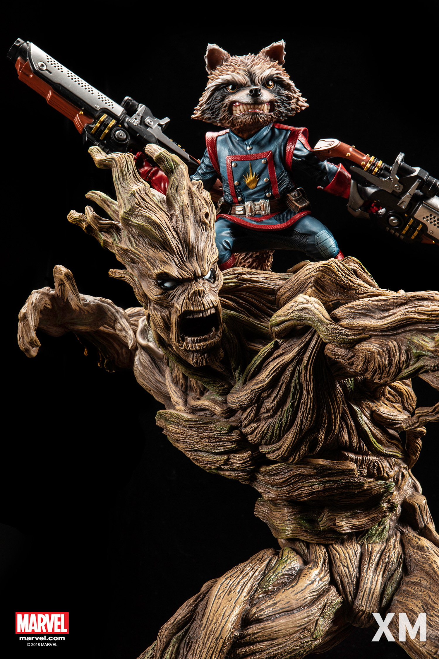 Rocket Raccoon & Groot 1:4 Scale Statue By XM Studio - Image 2