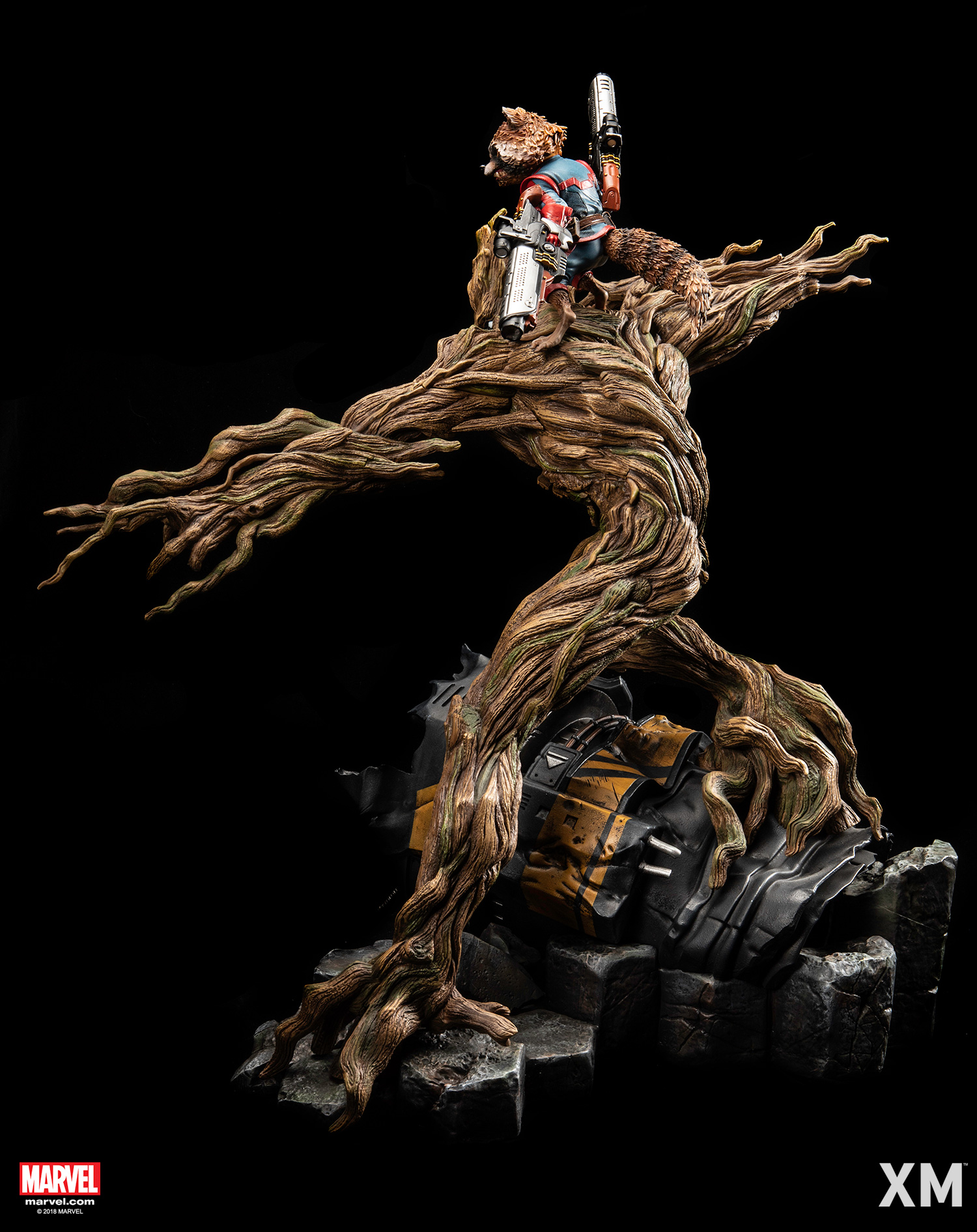 Rocket Raccoon & Groot 1:4 Scale Statue By XM Studio - Image 5