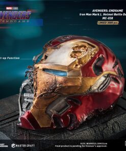 Iron Man Mark 50 Battle Damaged Helmet Statue by Beast Kingdom