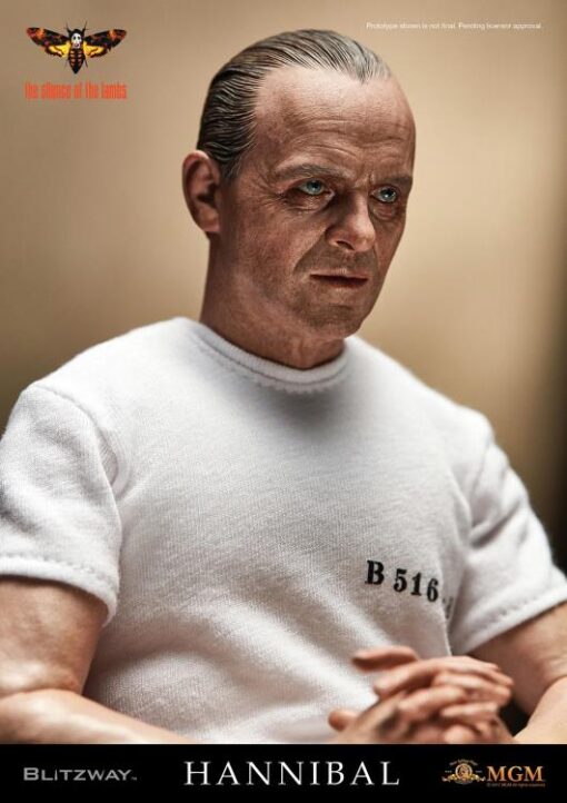 THE SILENCE OF THE LAMBS 1/6 SCALE HANNIBAL LECTER WHITE PRISON UNIFORM VERSION BY BLITZWAY - Image 2