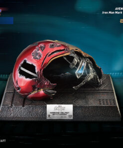 Iron Man Mark 50 Battle Damaged Helmet Statue by Beast Kingdom - Image 5