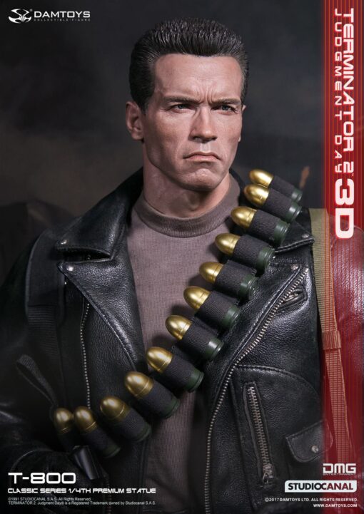 Damtoys - Classic Series - Terminator 2: Judgment Day - T-800 1/4th Scale Premium Statue - Image 5