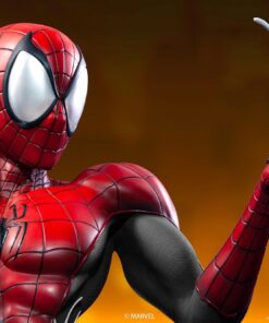LIMITED EDITION SPIDERMAN BLACK/RED 1:1 LIFESIZE BUST BY QUEEN STUDIOS