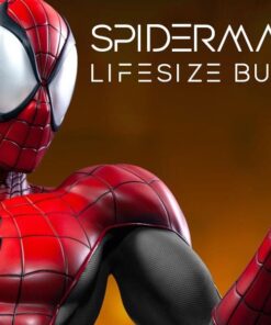 LIMITED EDITION SPIDERMAN BLACK/RED 1:1 LIFESIZE BUST BY QUEEN STUDIOS - Image 2