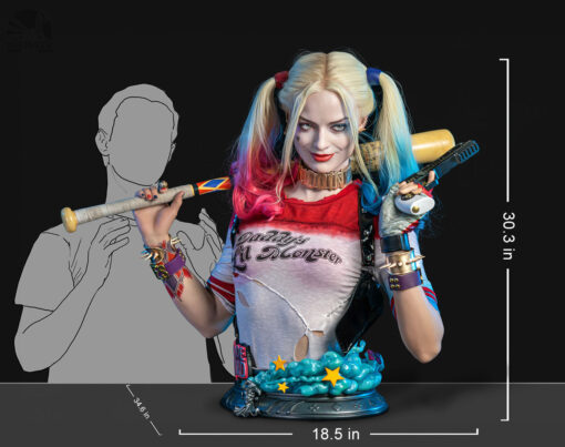 Harley Quinn Life-Size Bust by Infinity Studio X Penguin Toys Suicide Squad LIMITED EDITION - Image 2