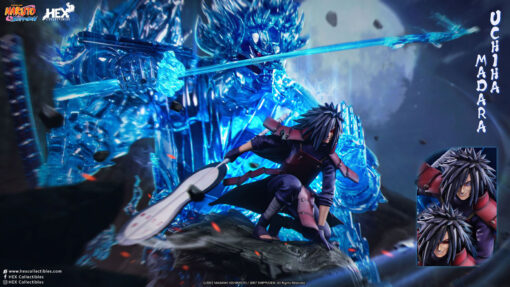 Uchiha Madara Statue by HEX Collectibles 1:8 Scale - Kekkei Genkai, Rinnegan: Susano’o - Image 9