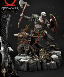 God of War Kratos & Atreus Ivaldi's Deadly Mist Armor Set Deluxe Version By Prime 1 Studios - Image 5