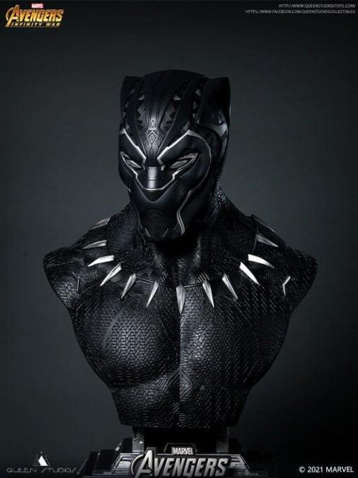 Black Panther 1:1 Lifesize Bust by Queen Studios