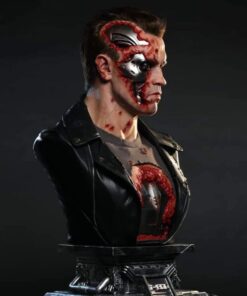 Alternative view of TERMINATOR 2 JUDGMENT DAY 3D LIFE-SIZE BUST-T-800 TYPE: PREMIUM STATUE QUEEN STUDIO