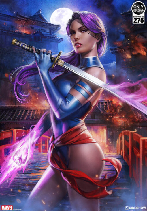 Psylocke by Ian MacDonald - ART PRINT with frame