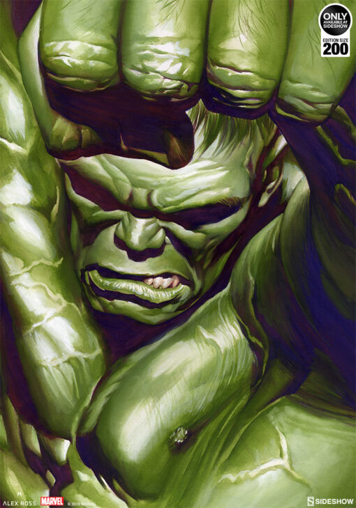 The Omega Hulk by Alex Ross - ART PRINT with frame