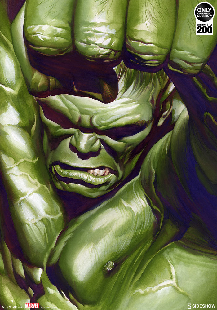 The Omega Hulk by Alex Ross - ART PRINT with frame