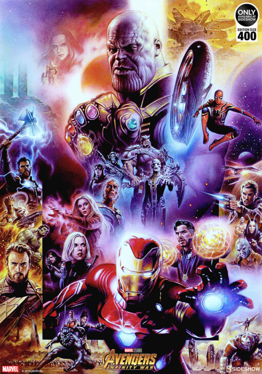 Avengers: Infinity War by Tsuneo Sanda - ART PRINT with frame