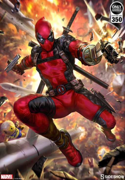 Deadpool: Heat-Seeker by Derrick Chew - ART PRINT with frame