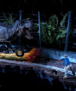 T-Rex Attack Set A 1:10 Scale Statue by Iron Studios