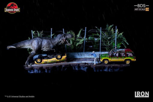 T-Rex Attack Set A 1:10 Scale Statue by Iron Studios - Image 4