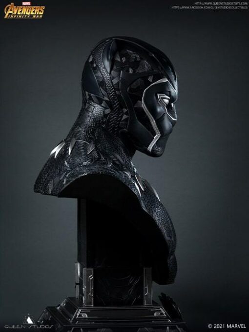 Black Panther 1:1 Lifesize Bust by Queen Studios - Image 4