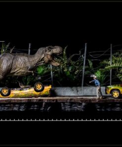 T-Rex Attack Set A 1:10 Scale Statue by Iron Studios - Image 2