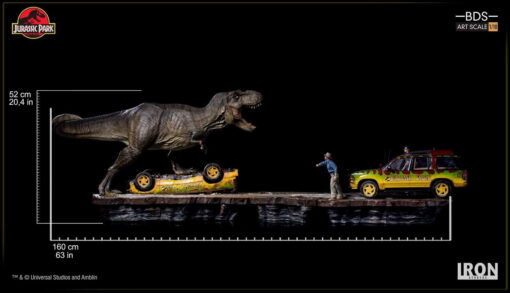 T-Rex Attack Set A 1:10 Scale Statue by Iron Studios - Image 10