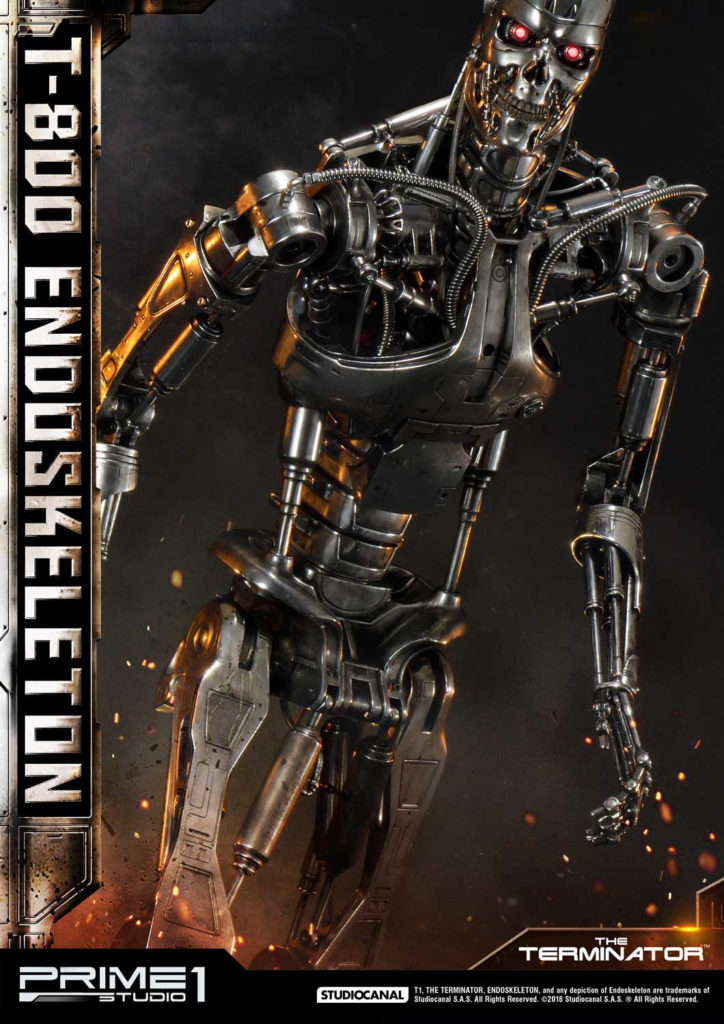 Terminator Stone T-800 ENDOSKELETON TERMINATOR POLY STONE STATUE 1/2 SCALE – PRIME 1 ...