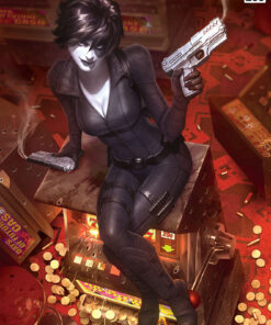 Domino Luck Be a Lady by Alex Garner - ART PRINT with frame