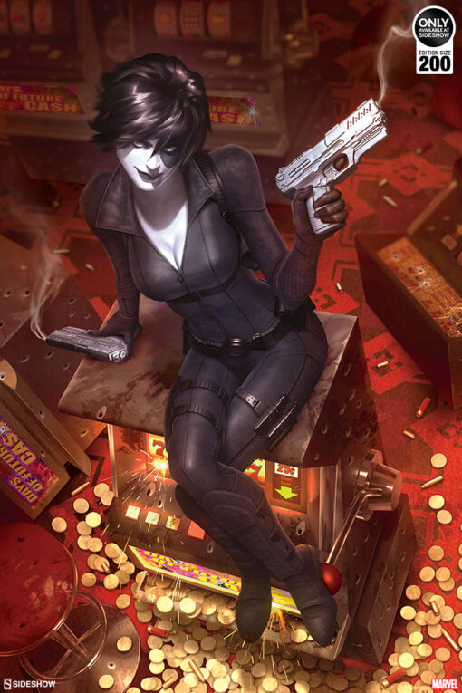 Domino Luck Be a Lady by Alex Garner - ART PRINT with frame