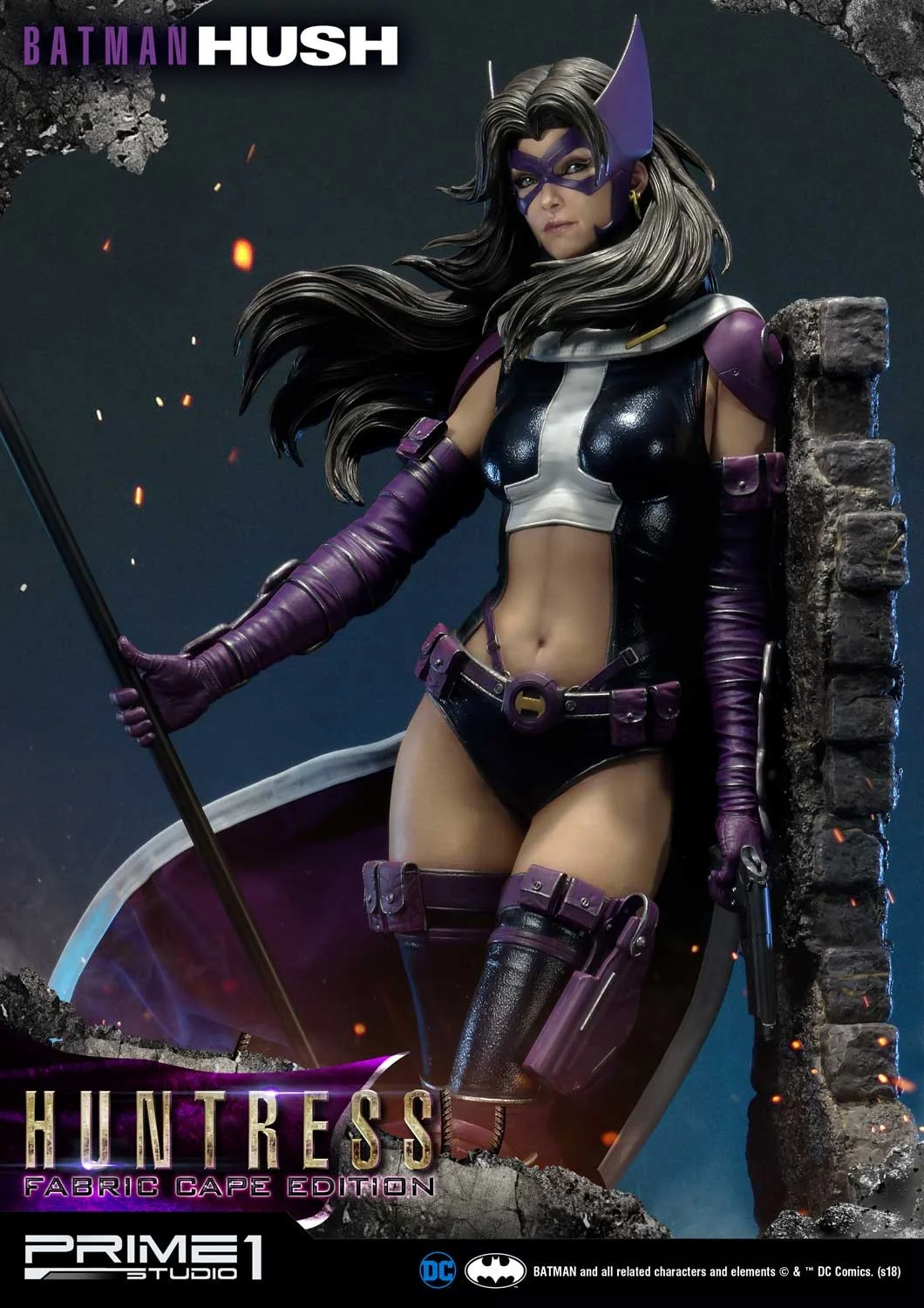 Batman: Hush (Comics) Huntress Fabric Cape Limited Edition 500 - Prime1Studios - Image 2
