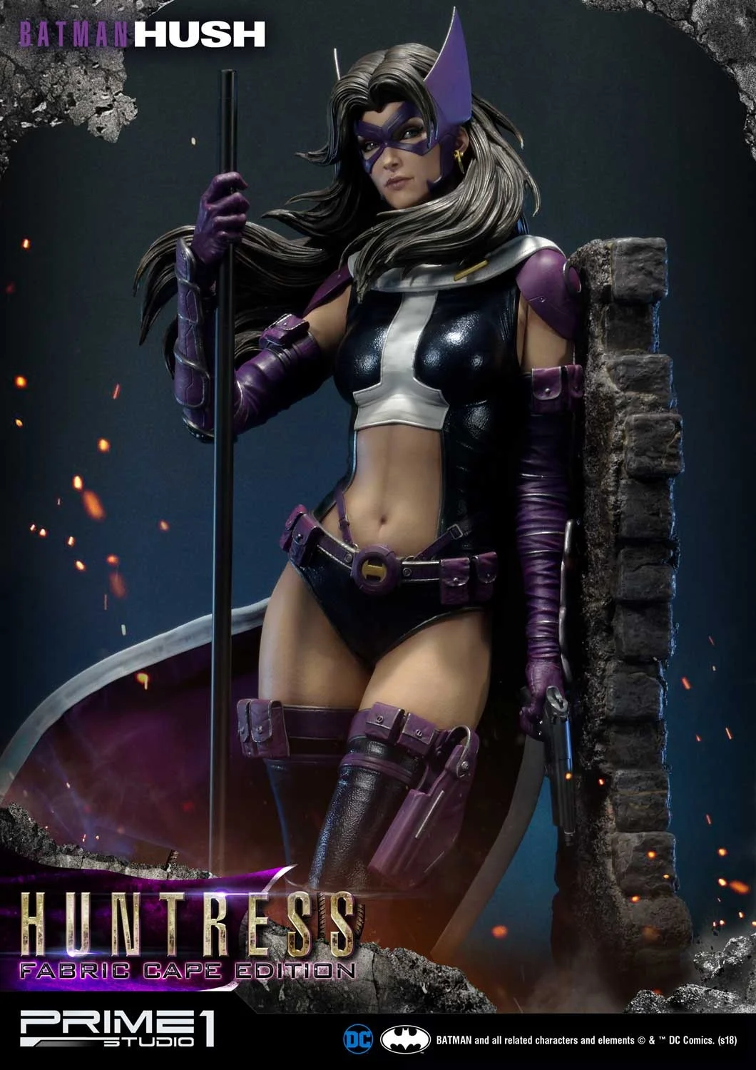 Batman: Hush (Comics) Huntress Fabric Cape Limited Edition 500 - Prime1Studios - Image 5