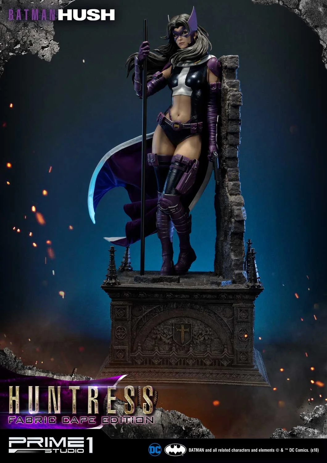 Batman: Hush (Comics) Huntress Fabric Cape Limited Edition 500 - Prime1Studios - Image 6
