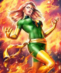 Phoenix Jean Grey Variant by Ian MacDonald - ART PRINT with frame