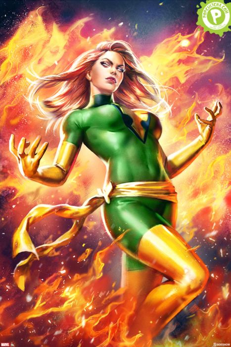 Phoenix Jean Grey Variant by Ian MacDonald - ART PRINT with frame