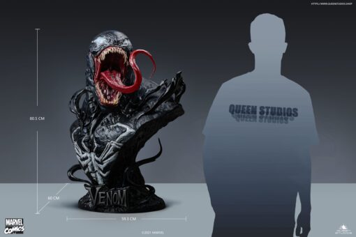 Venom Life-size Bust 1:1 By Queen Studios Collectibles - Image 2