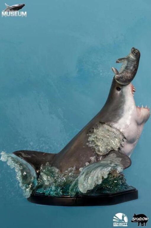INFINITY STUDIO Carcharodon 1/4 SCALE STATUE LIMITED EDITION THE GREAT WHITE SHARK MUSEUM SERIES STATUE - Image 5