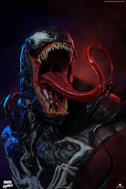 Venom Life-size Bust 1:1 By Queen Studios Collectibles - Image 14