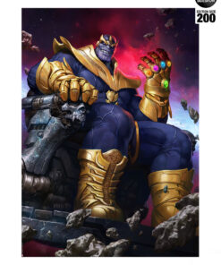 Thanos on Throne by Doo-Chun & Ian MacDonald - ART PRINT with frame