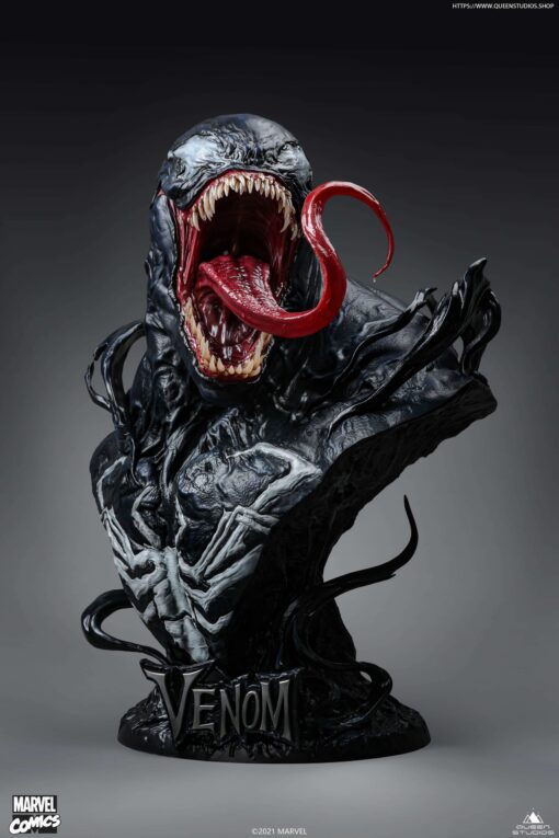 Venom Life-size Bust 1:1 By Queen Studios Collectibles - Image 6
