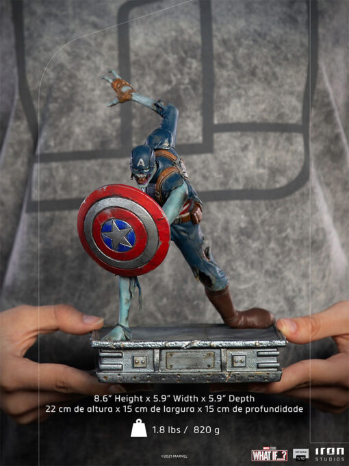 Zombie Captain America – What If…? – Art Scale 1/10 - Iron Studios - Image 10