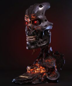 Alternative view of TERMINATOR 2 BATTLE DAMAGED T-800 ART MASK - EXCLUSIVE EDITION