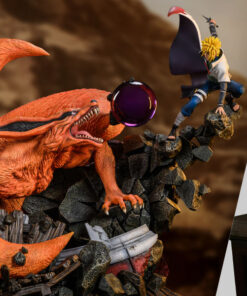 Alternative view of Namikaze Minato vs Kurama Statue by HEX Collectibles 1:8 Scale – Battle of Destiny